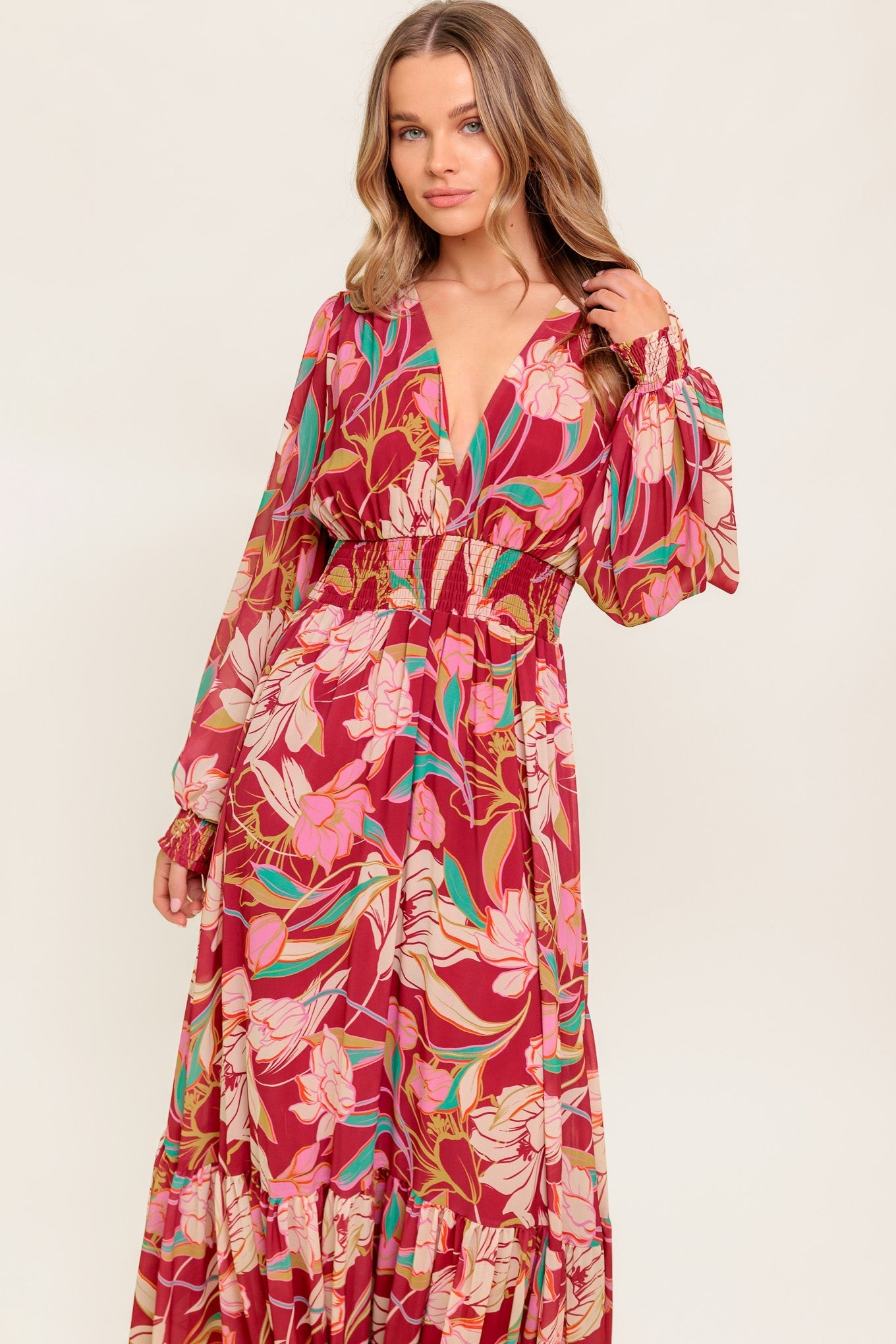 AMAZING PRESENCE WOVEN MAXI DRESS Flying Tomato
